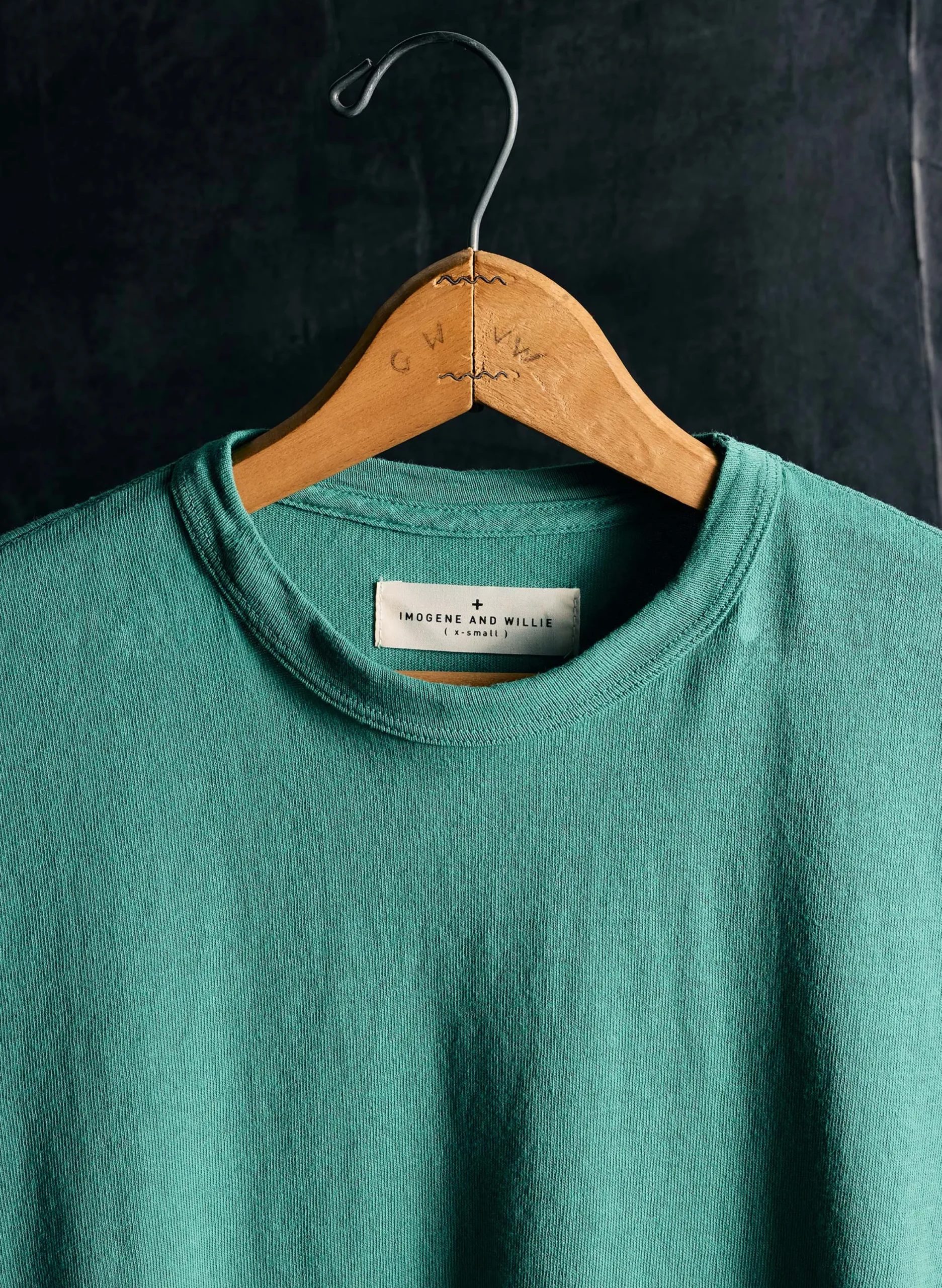 imogene + willie Seagreen Knit Midweight Crew| T-Shirts