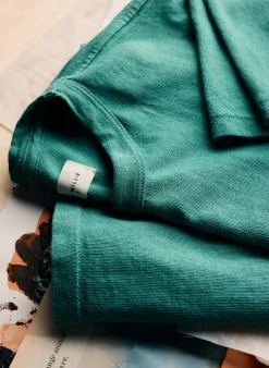 imogene + willie Seagreen Knit Midweight Crew| T-Shirts