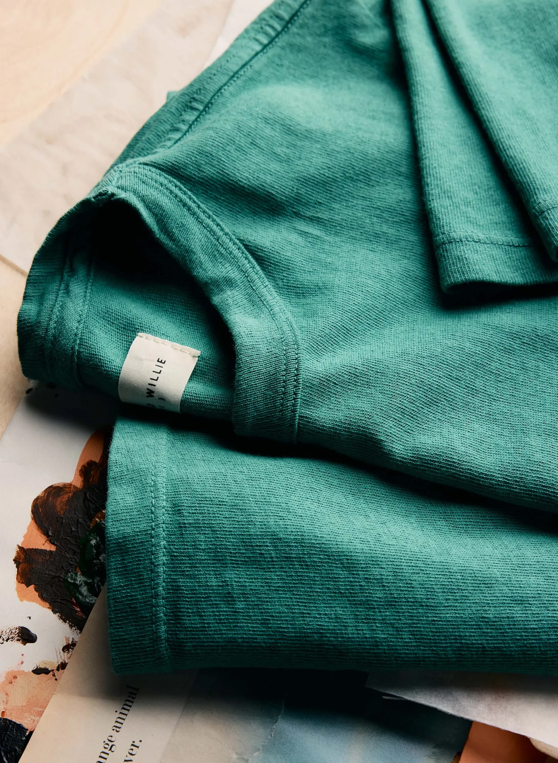 imogene + willie Seagreen Knit Midweight Crew| T-Shirts