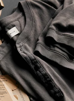 imogene + willie S/s Henley In Faded Black| Knits & Sweaters