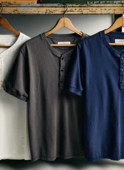 imogene + willie S/s Henley In Navy| Knits & Sweaters