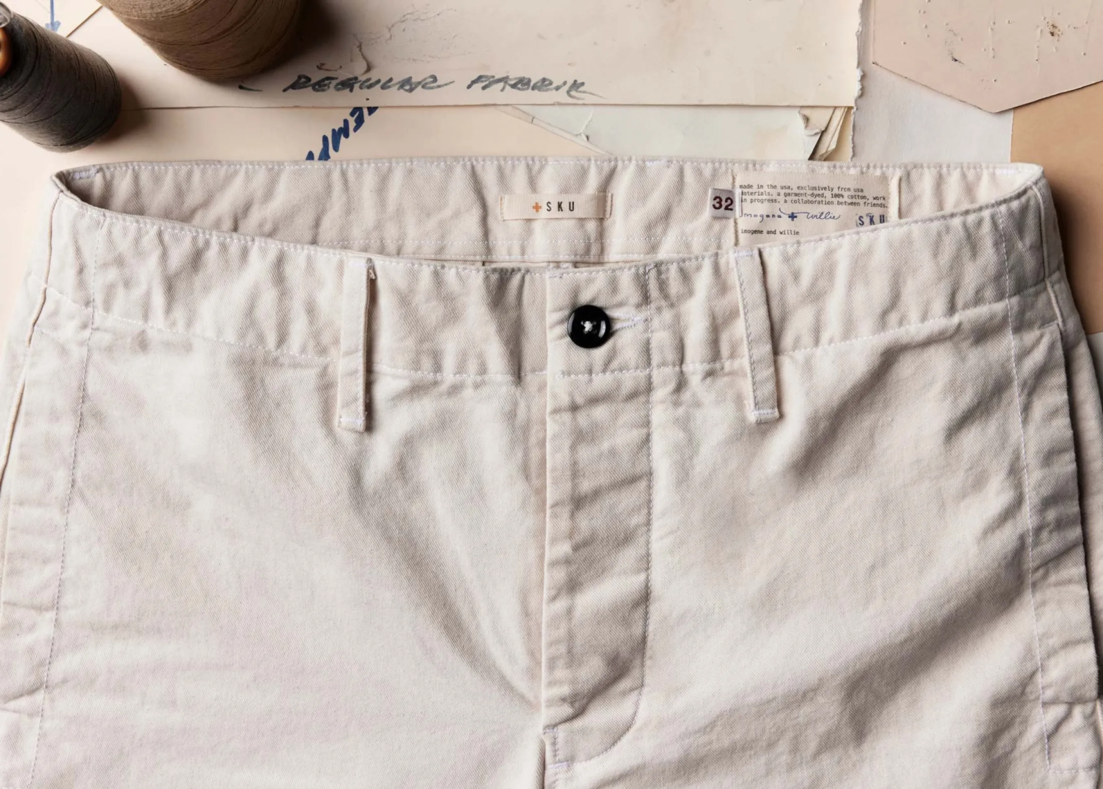imogene + willie The All American Chino In Natural| Pants & Shorts