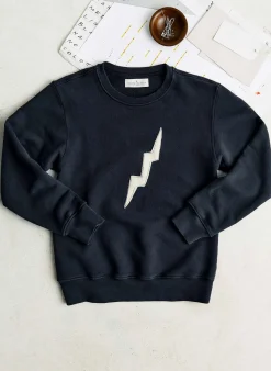 imogene + willie The "bolt" Sweatshirt In Black|Women Knits & Sweaters|Knits & Sweaters