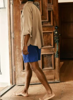 imogene + willie The Canvas Lounge Short In Klein Blue|Women Pants & Shorts|Pants & Shorts