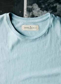 imogene + willie The Cotton Muscle Tee In Sky Blue|Women Tees + Tanks