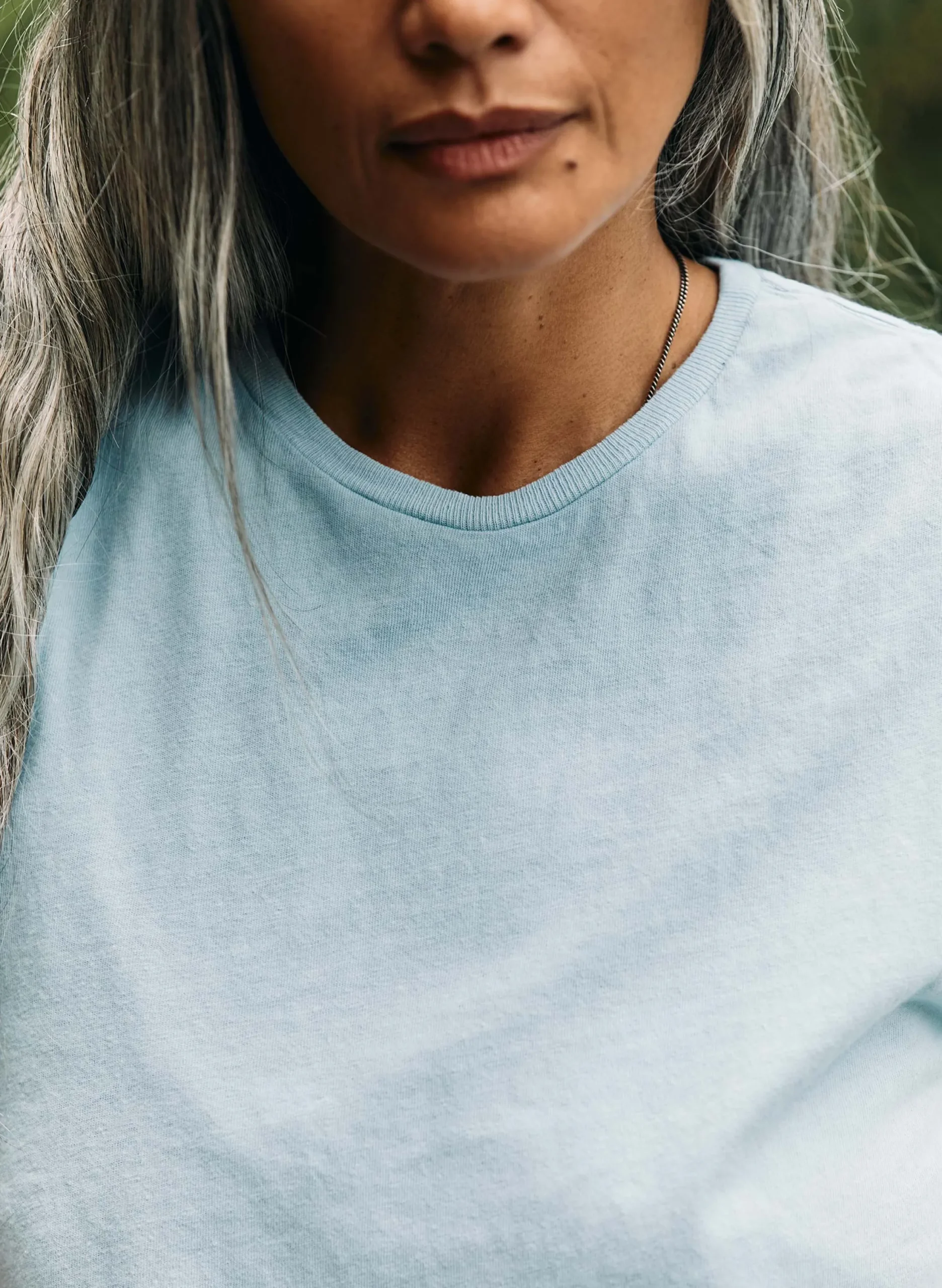imogene + willie The Cotton Muscle Tee In Sky Blue|Women Tees + Tanks