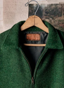imogene + willie The Cropped Wool Souvenir Jacket In Fern|Women Jackets