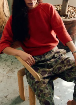 imogene + willie The Cut Sleeve Sweatshirt In Poppy|Women Knits & Sweaters