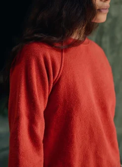 imogene + willie The Cut Sleeve Sweatshirt In Poppy|Women Knits & Sweaters