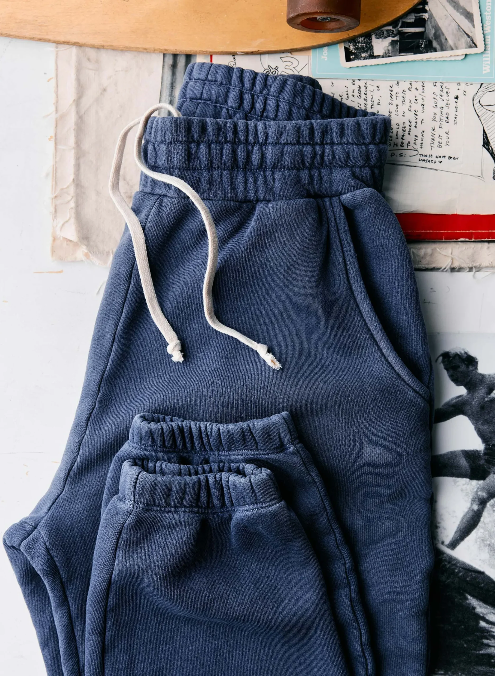 imogene + willie The Drawstring Sweatpant In Faded Blue|Women Pants & Shorts