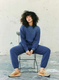 imogene + willie The Drawstring Sweatpant In Faded Blue|Women Pants & Shorts