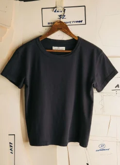imogene + willie The Drop Tee In Faded Black|Women Tees + Tanks