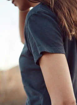 imogene + willie The Drop Tee In Faded Black|Women Tees + Tanks