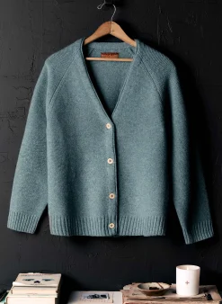 imogene + willie The Evie Knit Cardigan In Powder Blue|Women Knits & Sweaters|Jackets