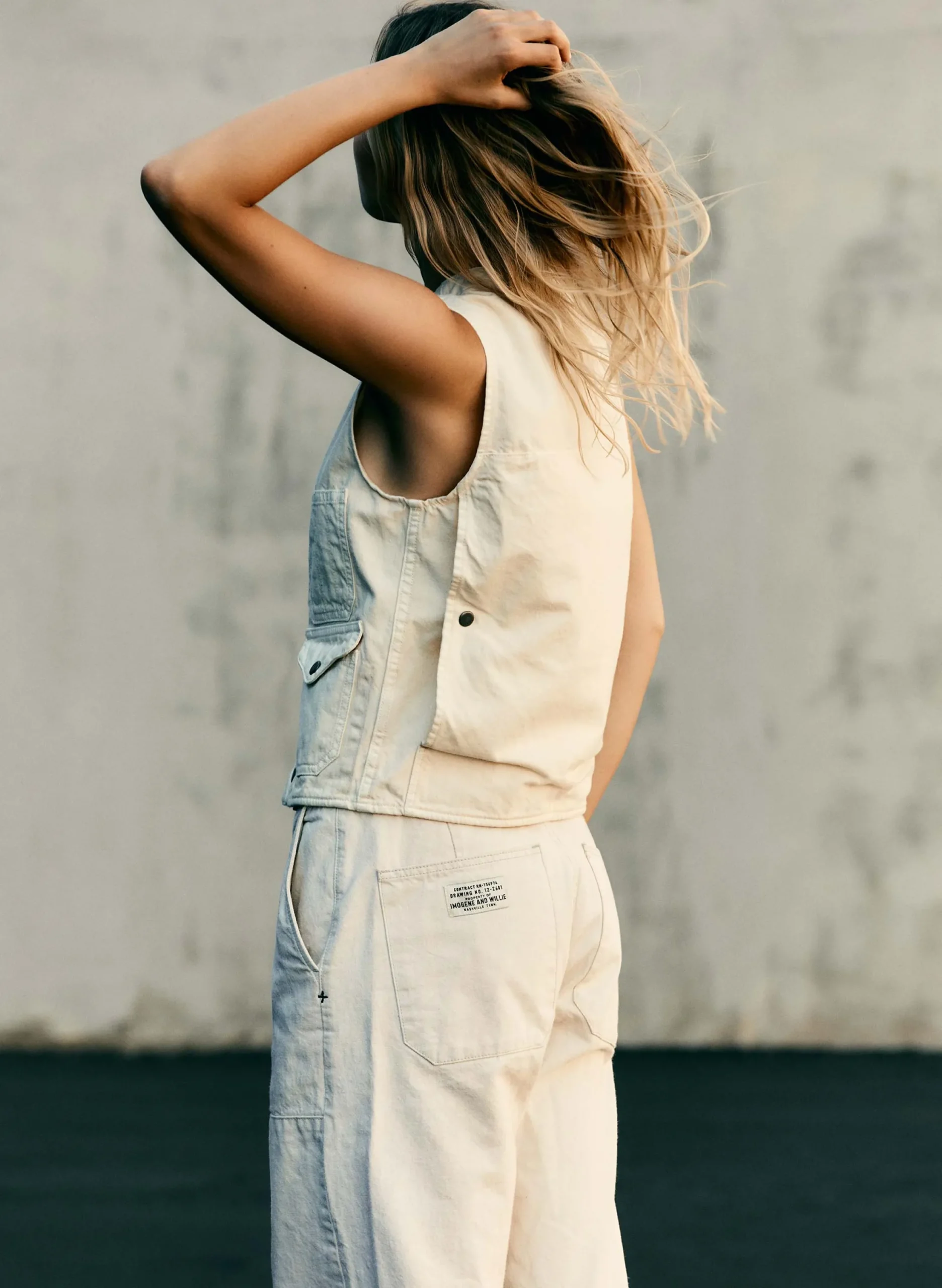 imogene + willie The Field Vest In Natural|Women Shirts