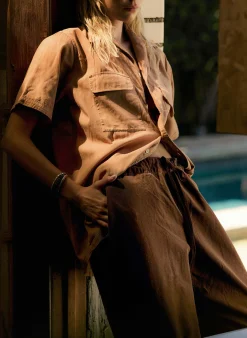 imogene + willie The Flight Pant In Brown Ripstop|Women Pants & Shorts