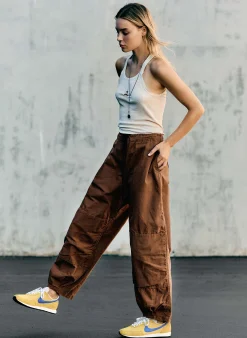 imogene + willie The Flight Pant In Brown Ripstop|Women Pants & Shorts