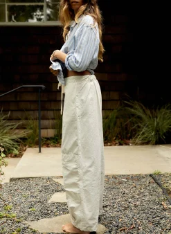 imogene + willie The Flight Pant In White Ripstop|Women Pants & Shorts