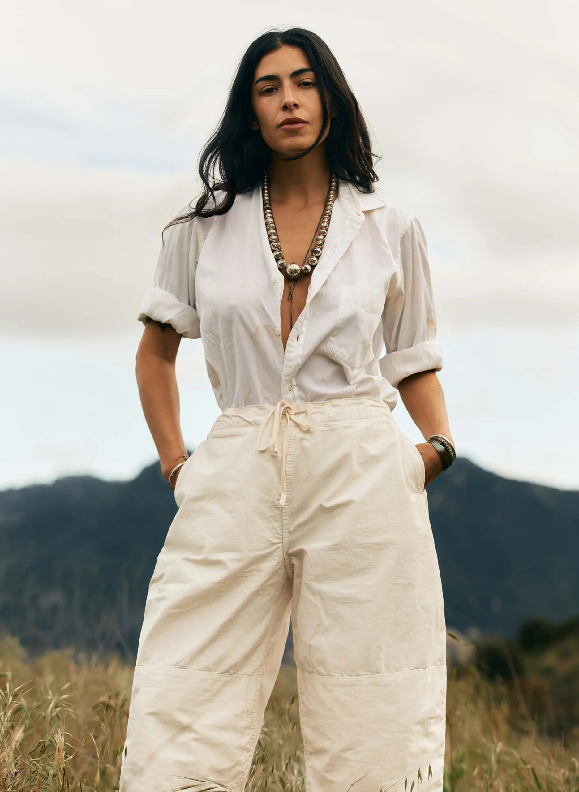 imogene + willie The Flight Pant In White Ripstop|Women Pants & Shorts
