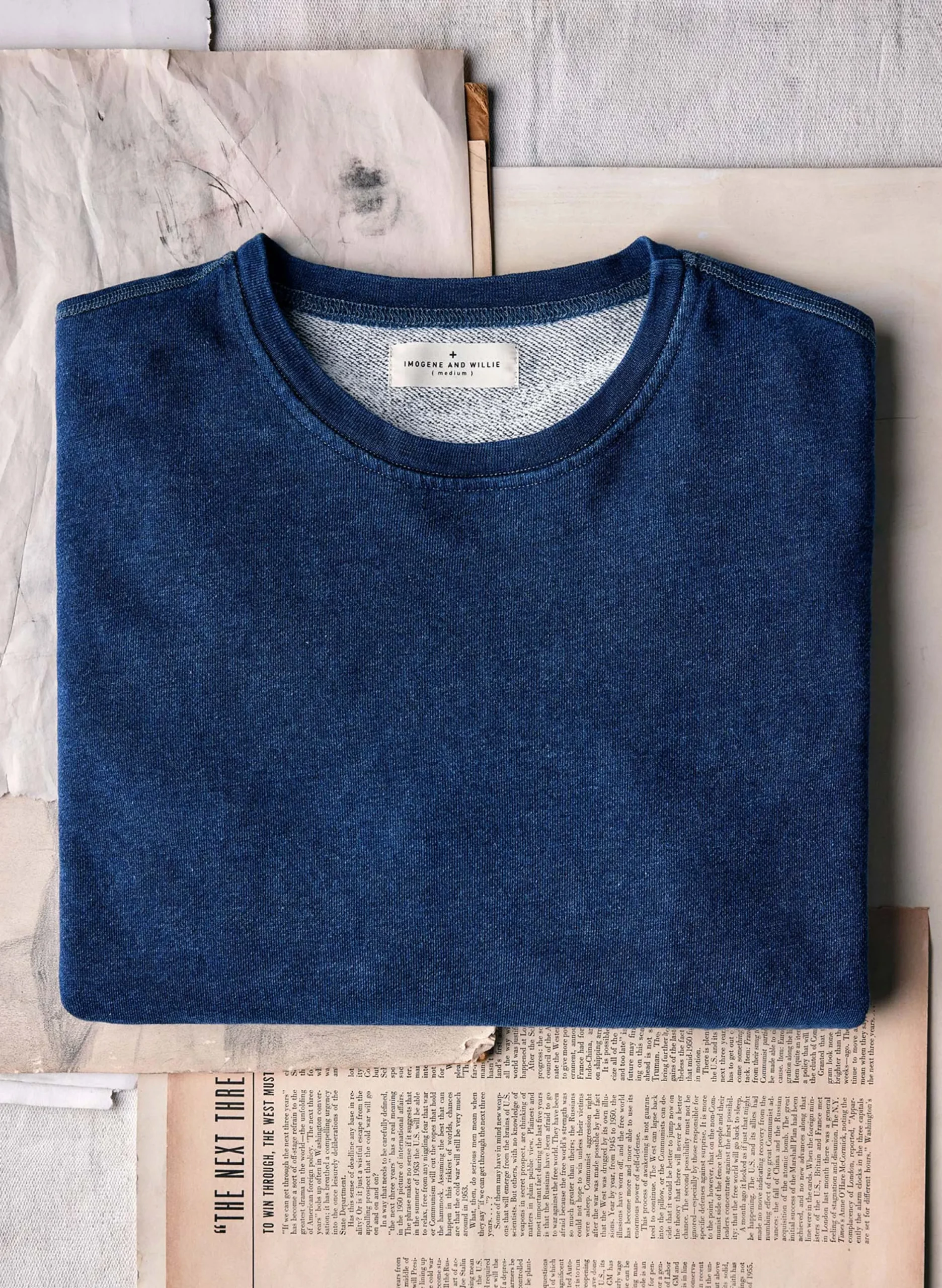imogene + willie The Indigo Holden Sweatshirt| Knits & Sweaters