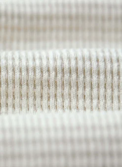 imogene + willie The Knit Waffle Henley In Vintage White| Knits & Sweaters