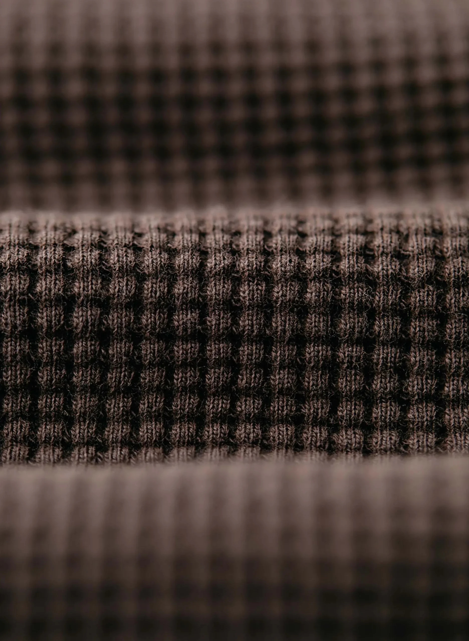 imogene + willie The Long Sleeve Thermal Crew In Brown| Knits & Sweaters