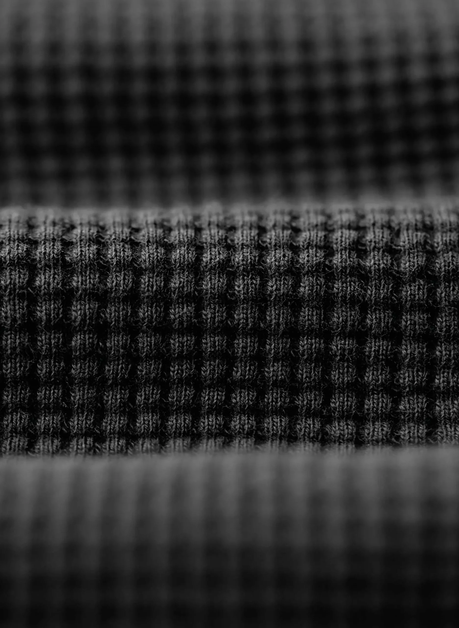 imogene + willie The Long Sleeve Thermal Crew In Faded Black| Knits & Sweaters