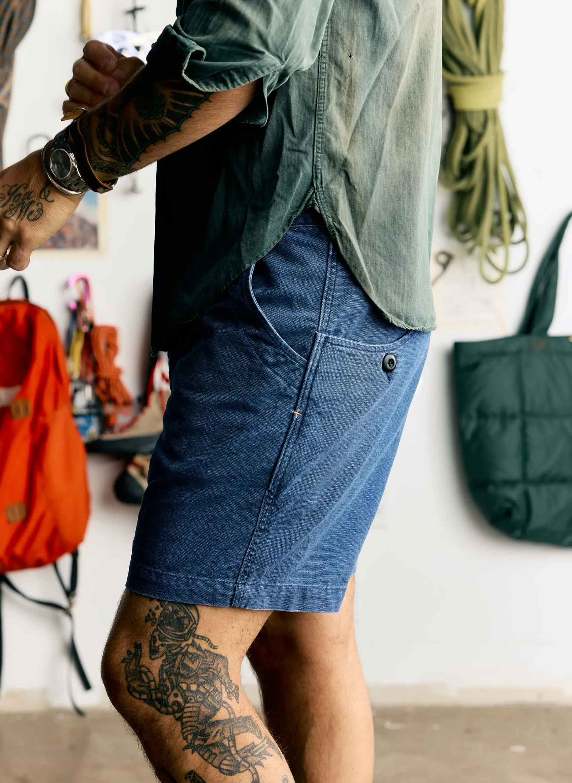 imogene + willie The Mountain Short In French Blue| Pants & Shorts