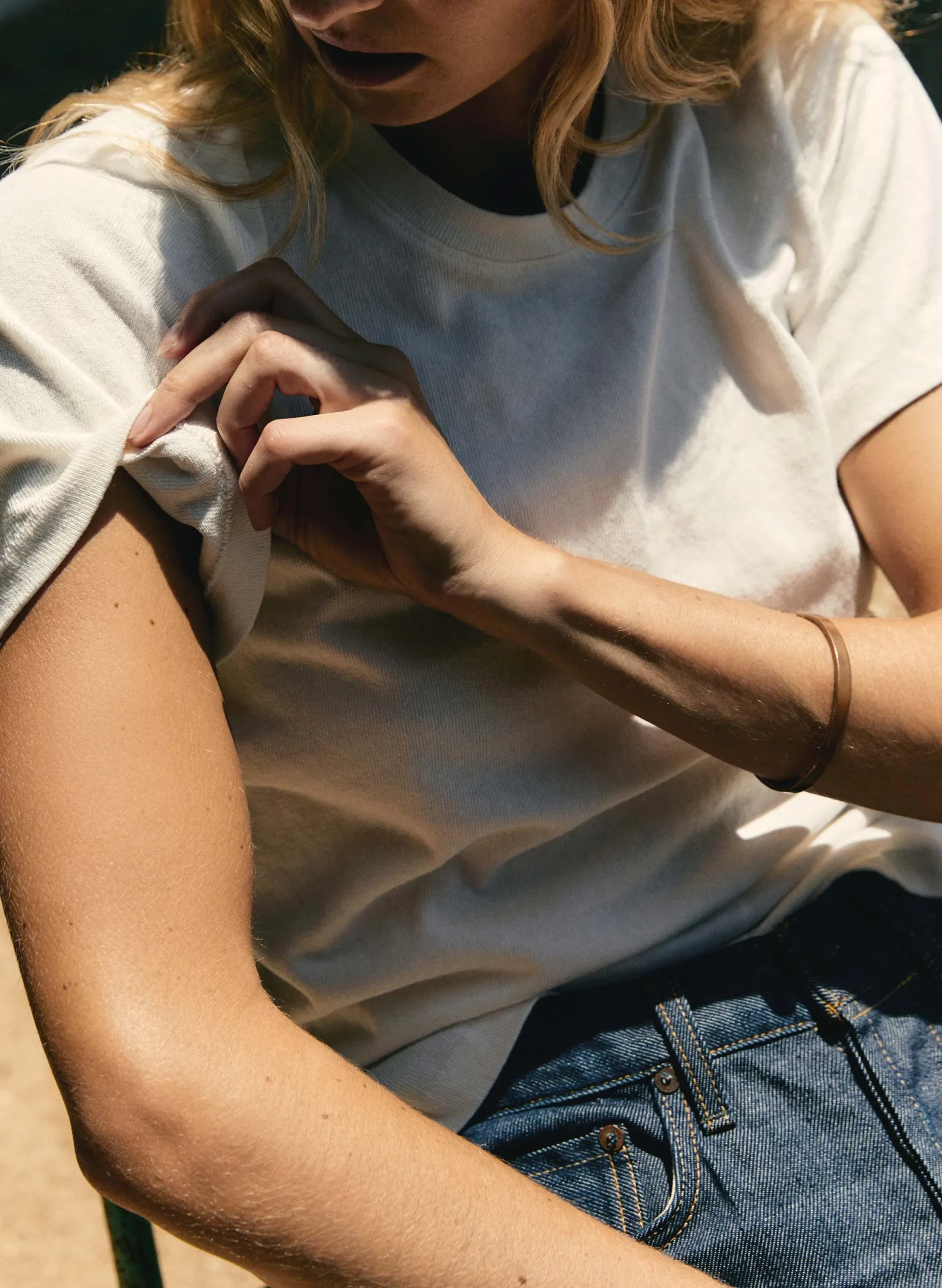imogene + willie The Novel Knit Tee In White|Women Tees + Tanks