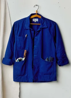 imogene + willie The Painters Coat In Klein Blue|Women Jackets