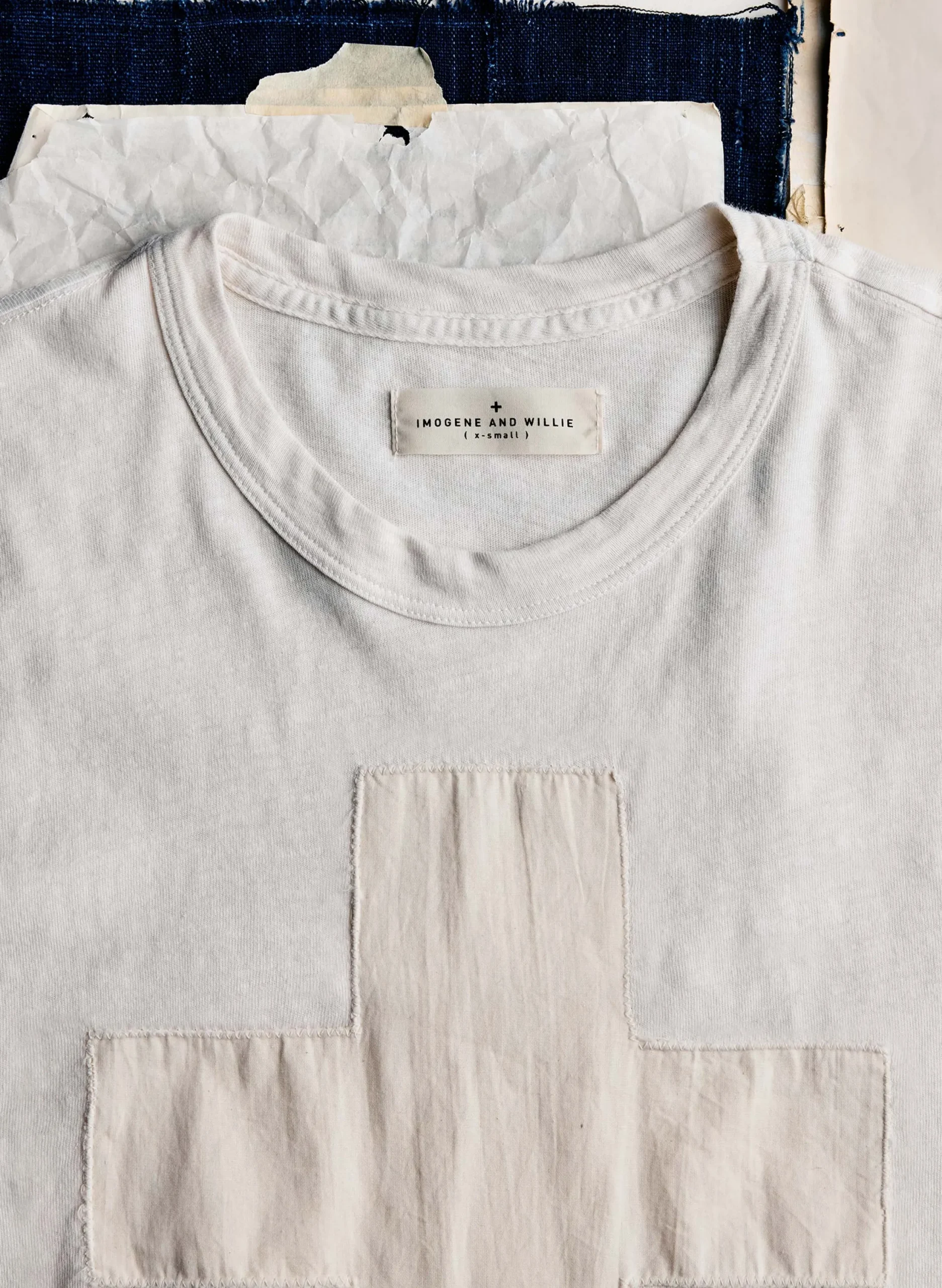 imogene + willie The "plus" Tee In Vintage White|Women Graphic Tees|Graphic Tees
