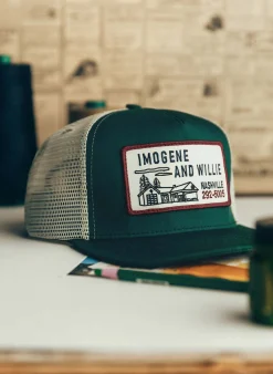 imogene + willie The "service Station" Trucker In Green|Women Accessories|Accessories