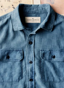 imogene + willie The Shoreline Shirt In Washed Indigo Check| Shirts
