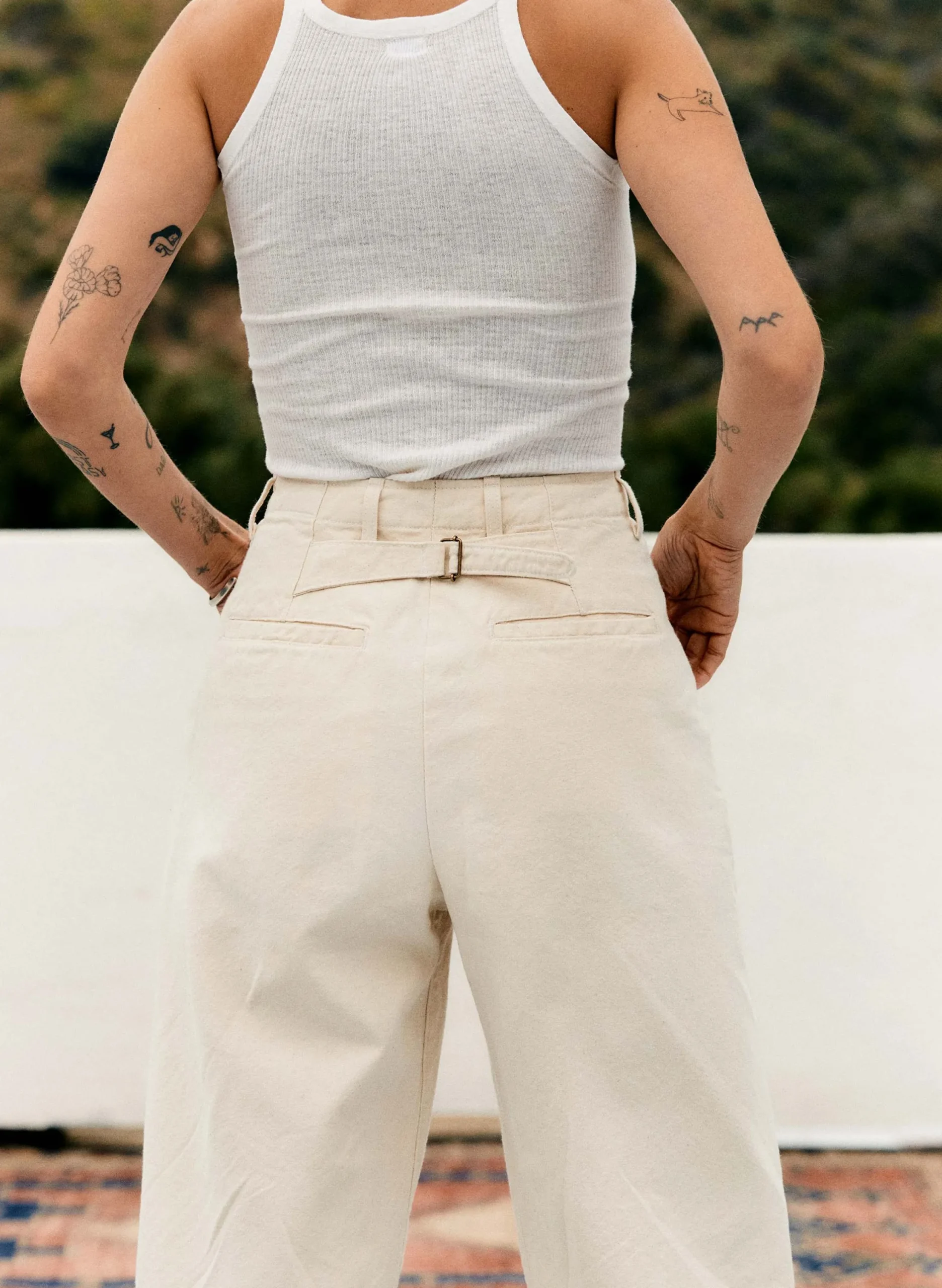 imogene + willie The Sonora Trouser In Natural Canvas|Women Pants & Shorts