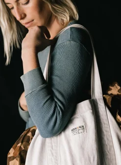 imogene + willie The Sunfaded Indigo Waffle Thermal|Women Knits & Sweaters