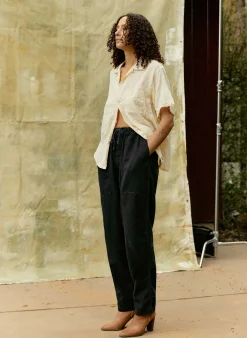 imogene + willie The Ventura Chore Pant In Faded Black|Women Pants & Shorts|Pants & Shorts