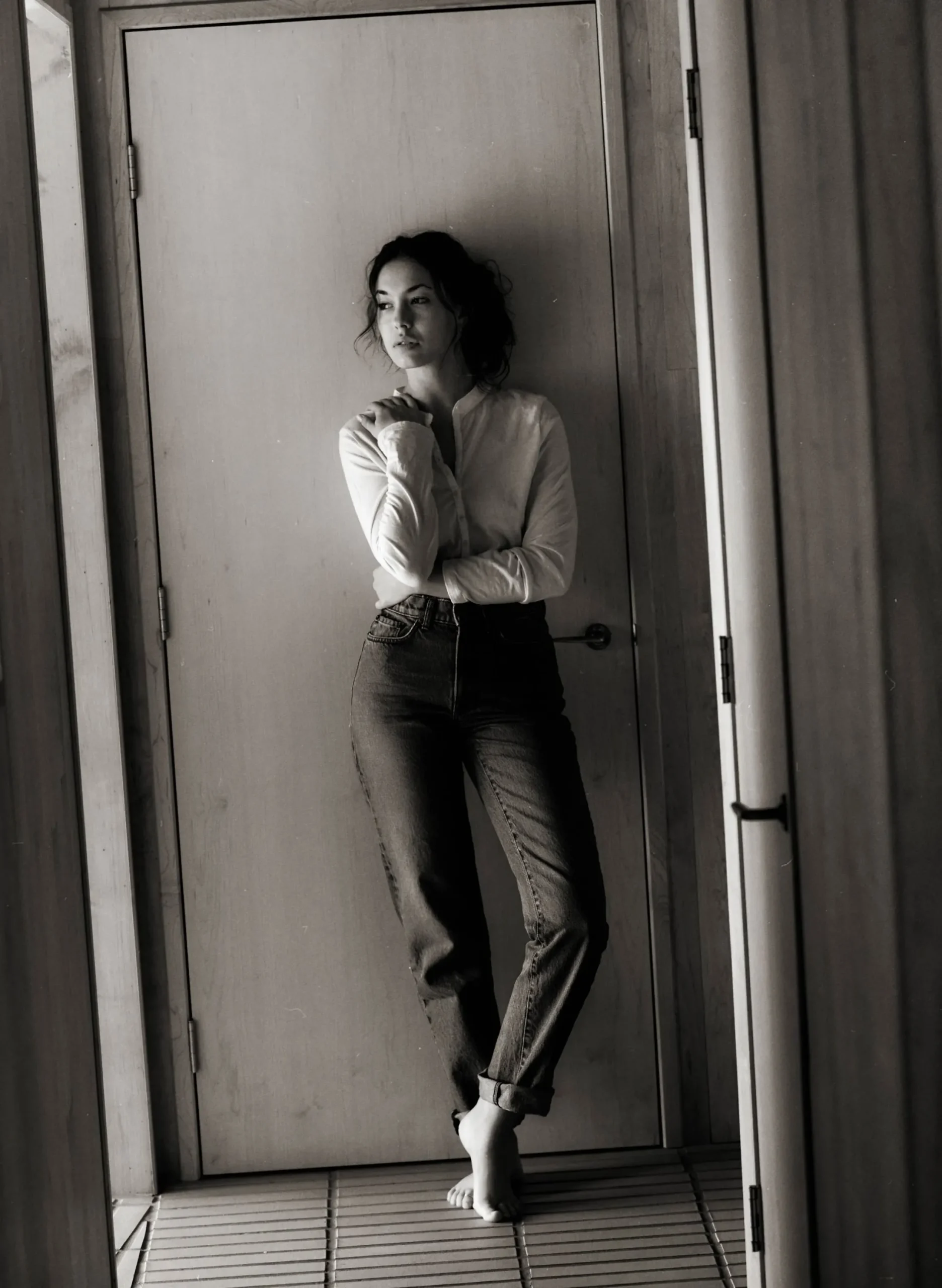 imogene + willie The Vintage Henley In White|Women Knits & Sweaters