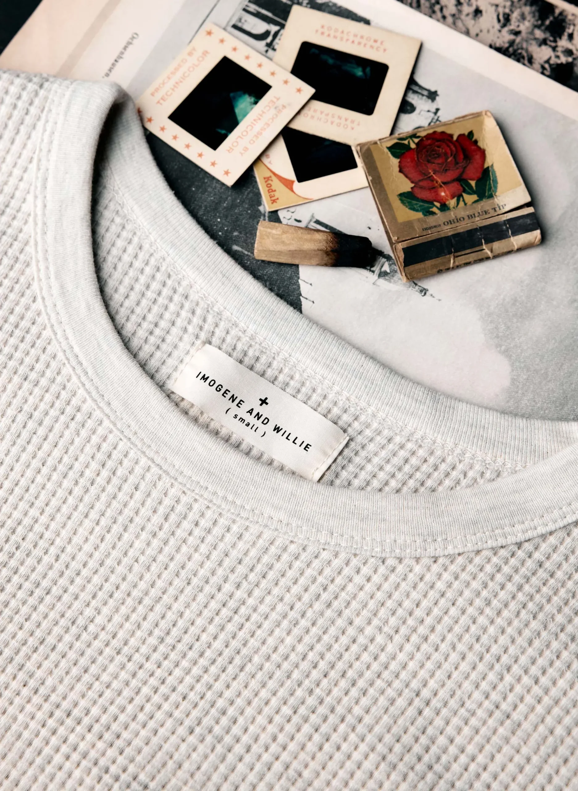 imogene + willie The Waffle Thermal Crew In Ash|Women Knits & Sweaters