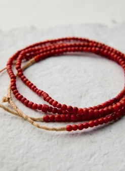 imogene + willie Vintage Red Trade Bead Necklace|Women Accessories|Accessories