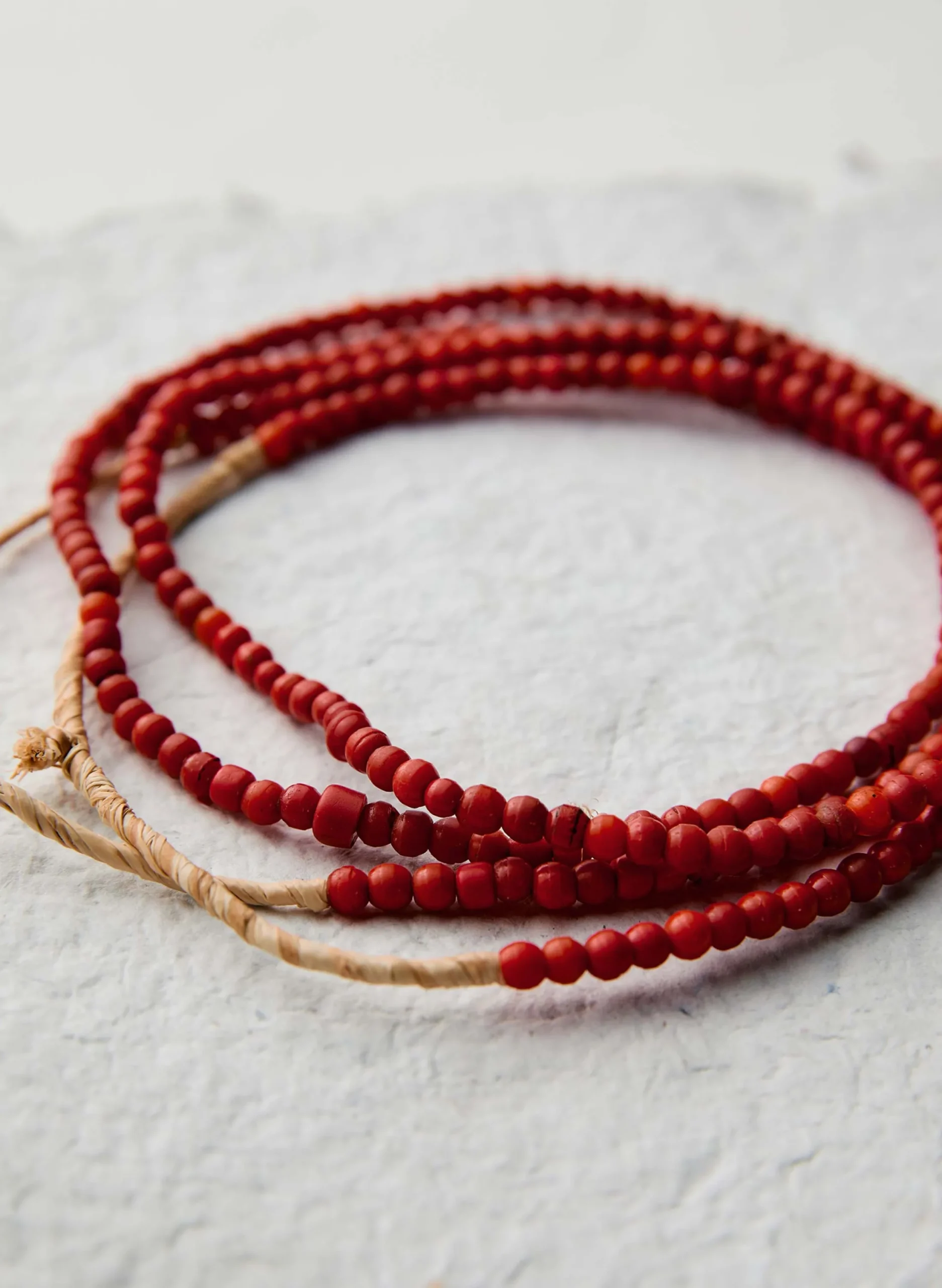 imogene + willie Vintage Red Trade Bead Necklace|Women Accessories|Accessories