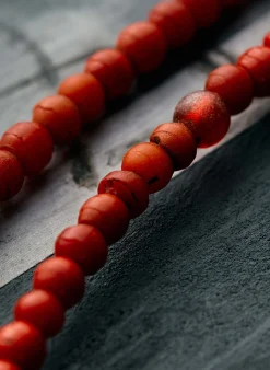 imogene + willie Vintage Red Trade Bead Necklace|Women Accessories|Accessories