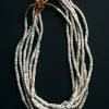 imogene + willie Vintage White Goomba Trade Bead Necklace|Women Accessories|Accessories