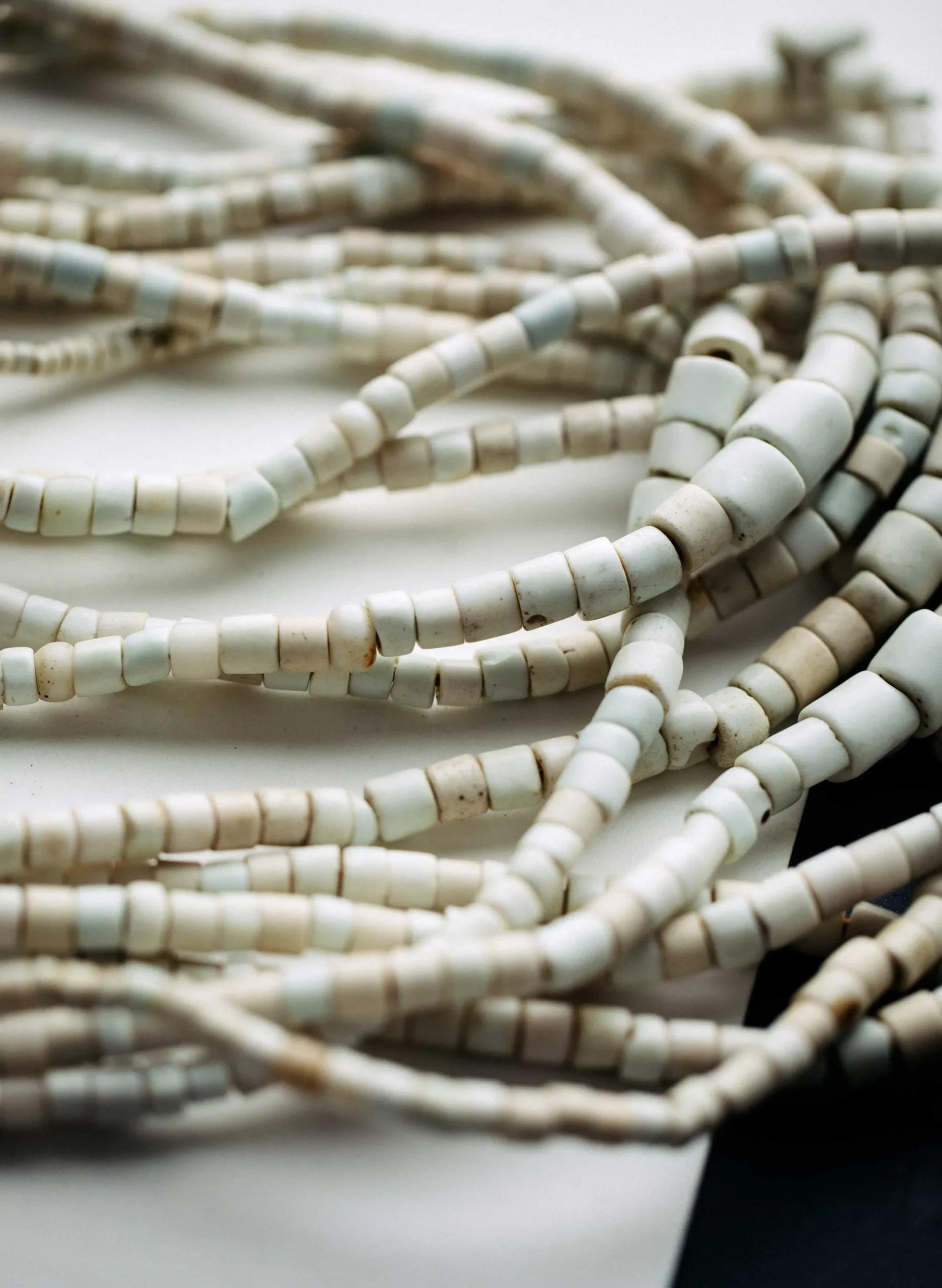 imogene + willie Vintage White Goomba Trade Bead Necklace|Women Accessories|Accessories