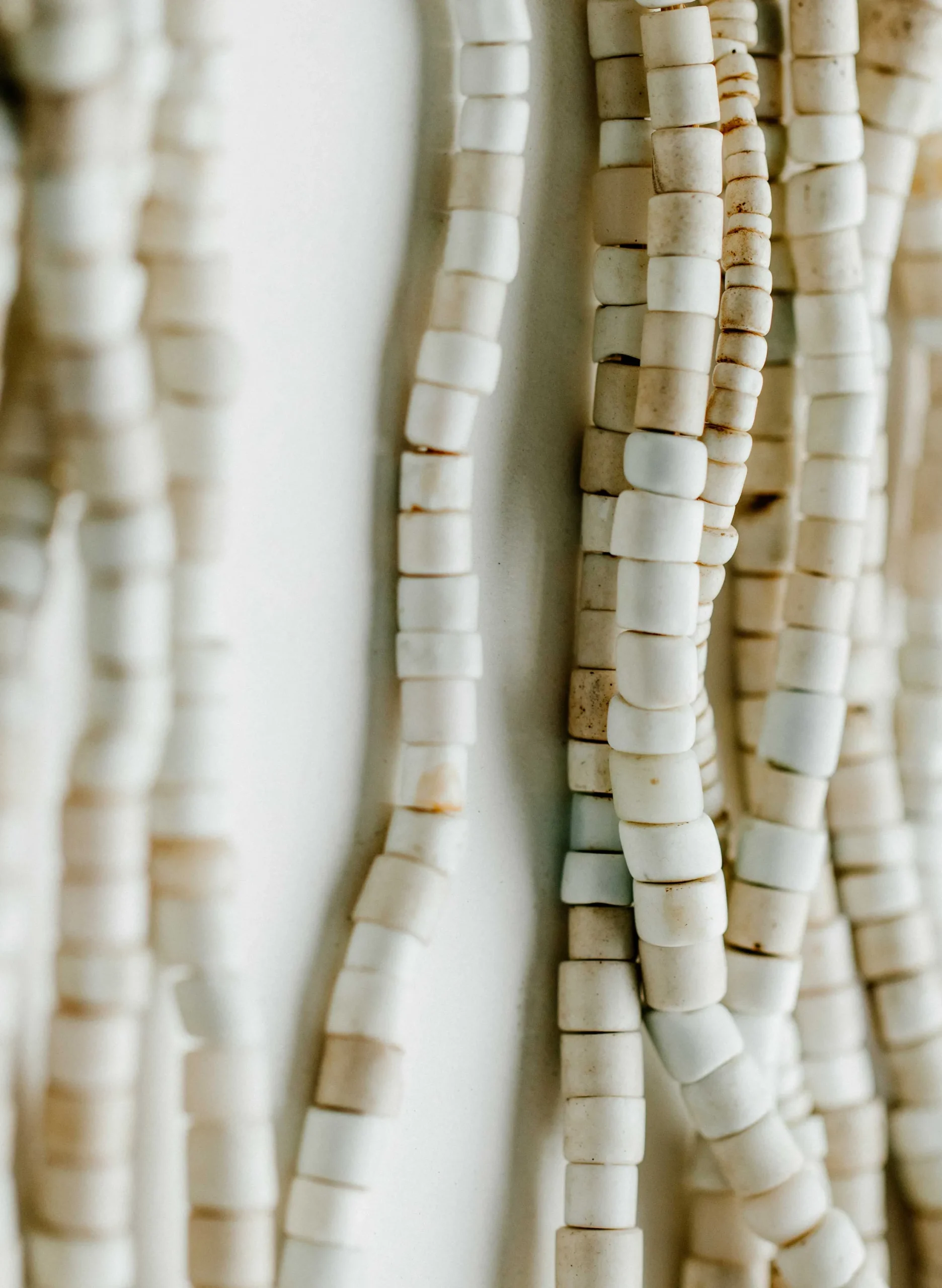 imogene + willie Vintage White Goomba Trade Bead Necklace|Women Accessories|Accessories